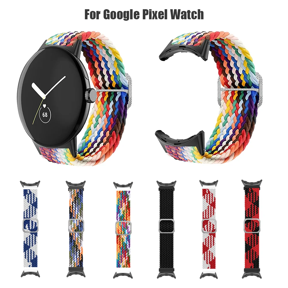 

Wristband Bracelet For Google Pixel Watch Strap 2022 22mm Watch Straps Straps For Apple Watch Elastic Adjustable Nylon Strap
