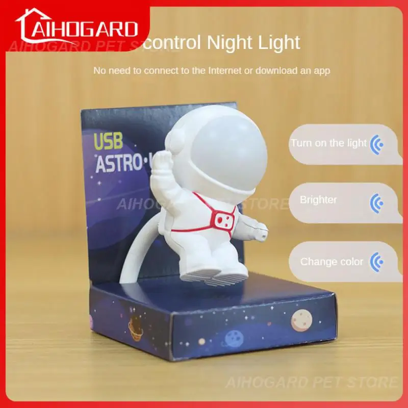 

Spaceman Sleeping Light Astronaut Usb Powered Flexible Bedside Lamp Led Dimming Night Light Table Lamp Usb Tube Reading Light