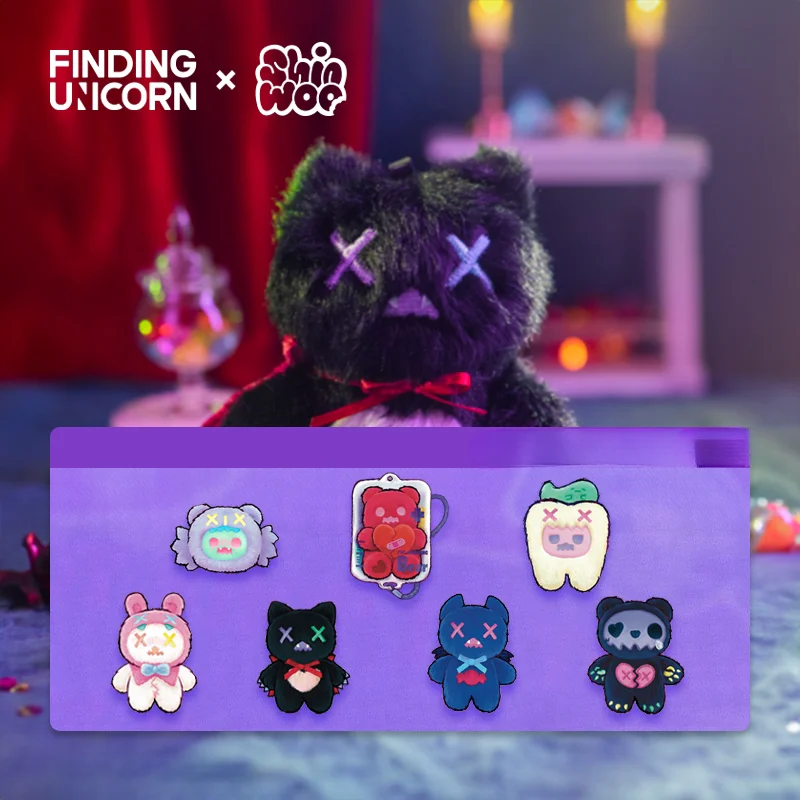 Значение единорога Shinwoo Vampire Candy Shop Series плюшевая мигающая коробка короткие