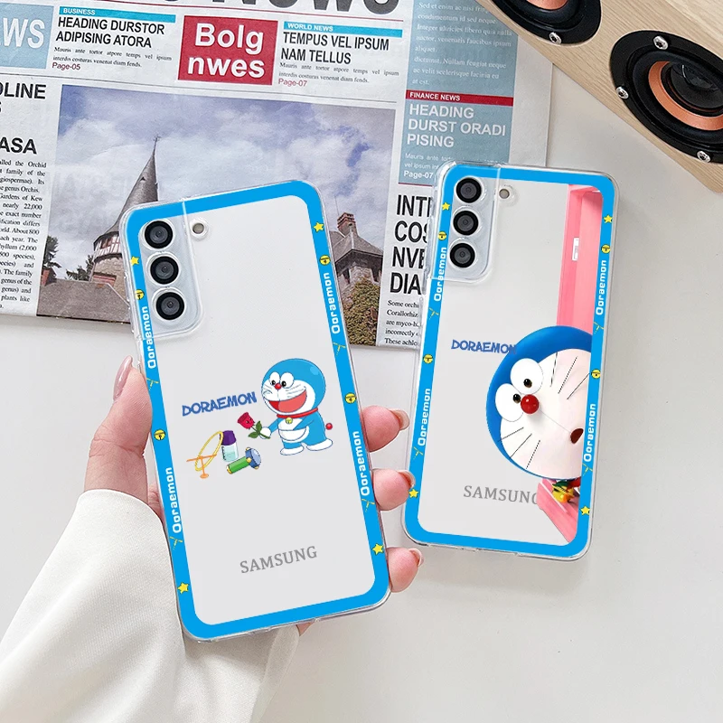 

Japan Doraemon Anime Cartoon Art For Samsung S22 S21 S20 FE Ultra Pro Lite S10 5G S10E S9 S8 Plus S7 Transparent TPU Phone Case