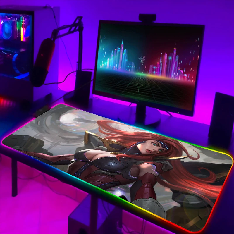 

Большой RGB коврик для мыши Sexy Beauty, резиновый Настольный коврик для ноутбука 400 х900 см, игровой коврик для мыши, аксессуары для игрового компью...