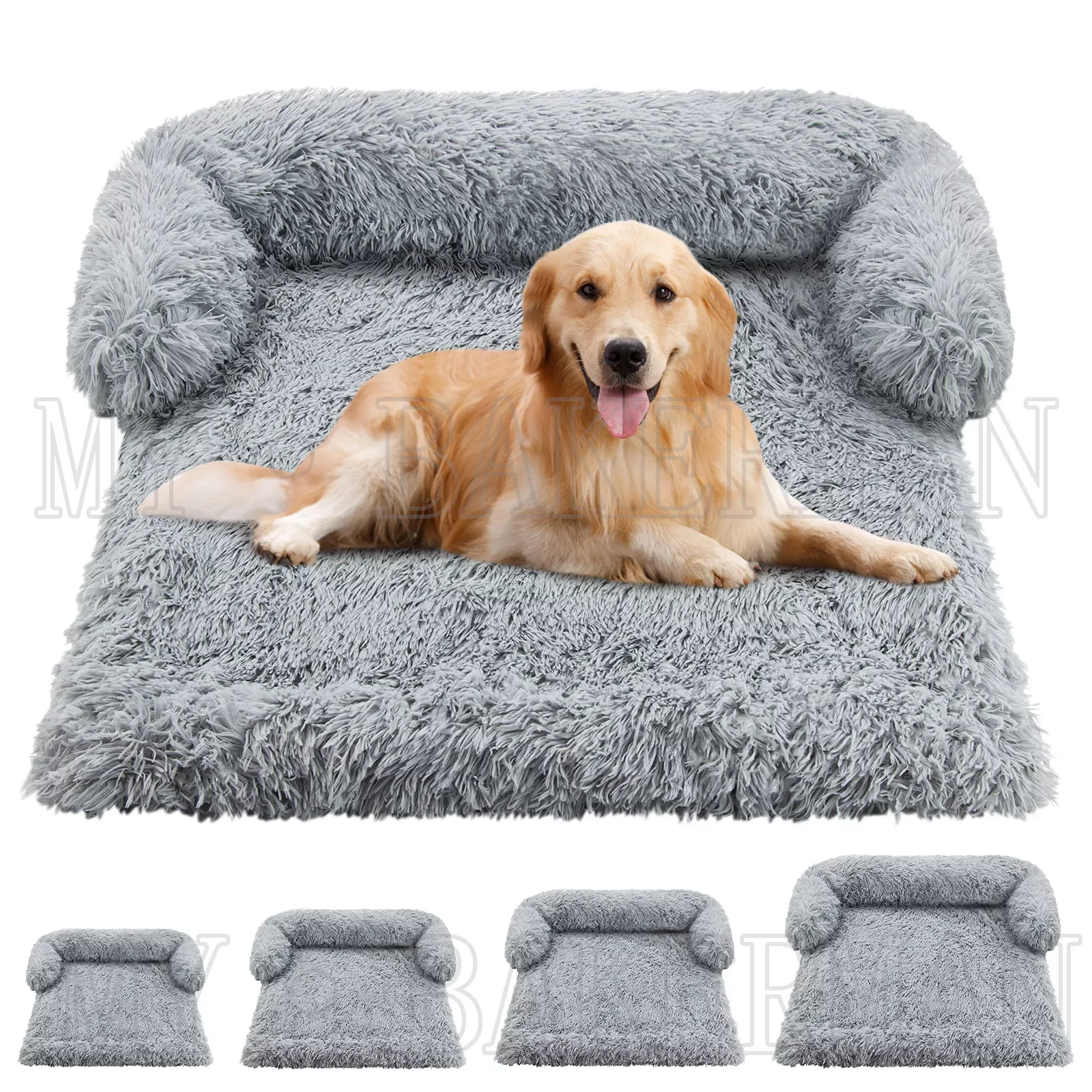

S-XXL Pet Dog Bed Sofa For Dog Pet Calming Bed Warm Nest Washable Soft Furniture Protector Mat Cat Blanket Large Dogs Sofa Bed