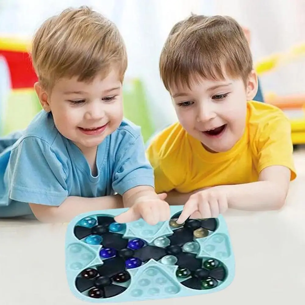 

Marbles Decompress Educational Toys Bead Orbit Fingertip Infinity Spinner Relieve Fidget Pinball Puzzle Toys For Kids I0D4