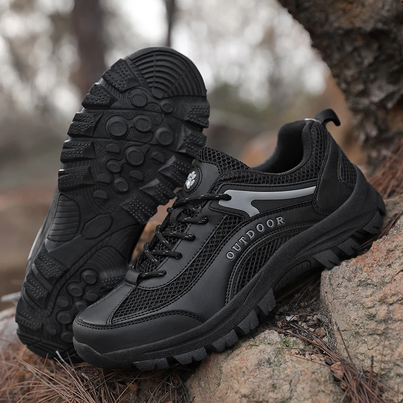 Summer Breathable Trekking Sneakers Men Anti-collision Mens Hiking Shoes Comfortable Outdoor Sports Shoes Women Plus Size 38-49