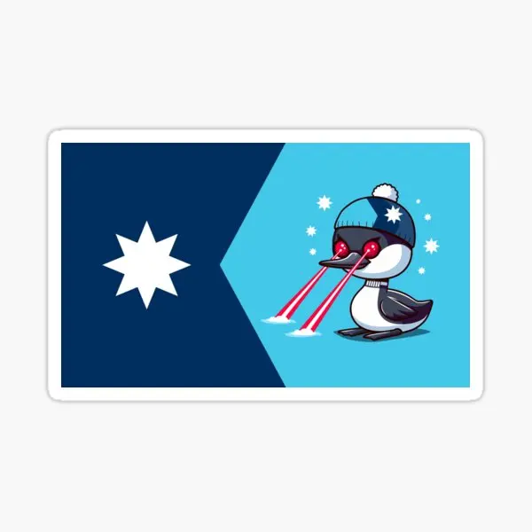 Лазерные наклейки на бампер с флагом штата Миннесота 5 шт.