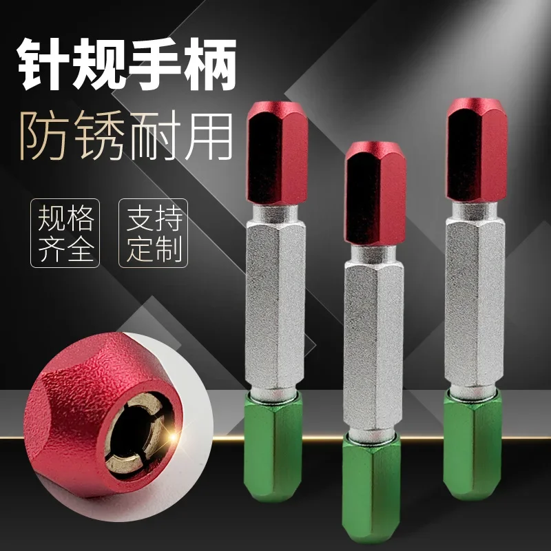 Ручка игольчатого манометра проходной и стопорный манометр измерительный