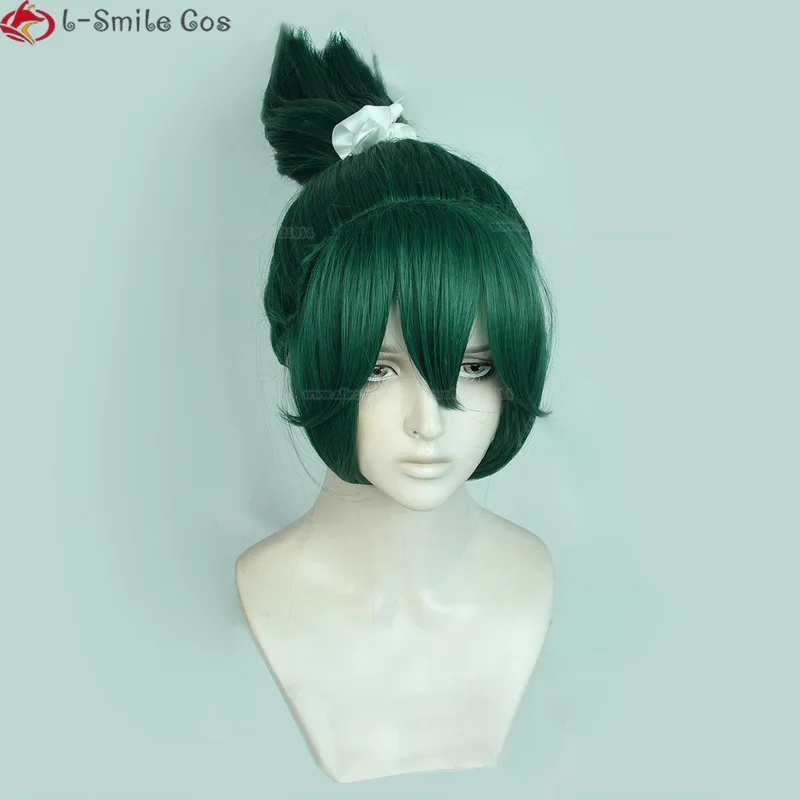 Парик для косплея Кирико из аниме термостойкие искусственные волосы с зеленым