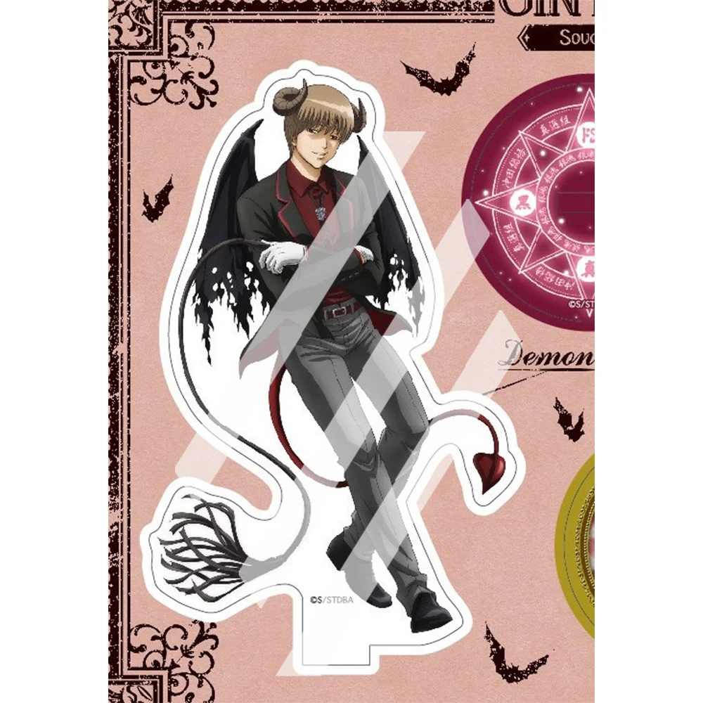 Японское аниме GINTAMA фигурка на акриловой подставке модель пластины для косплея