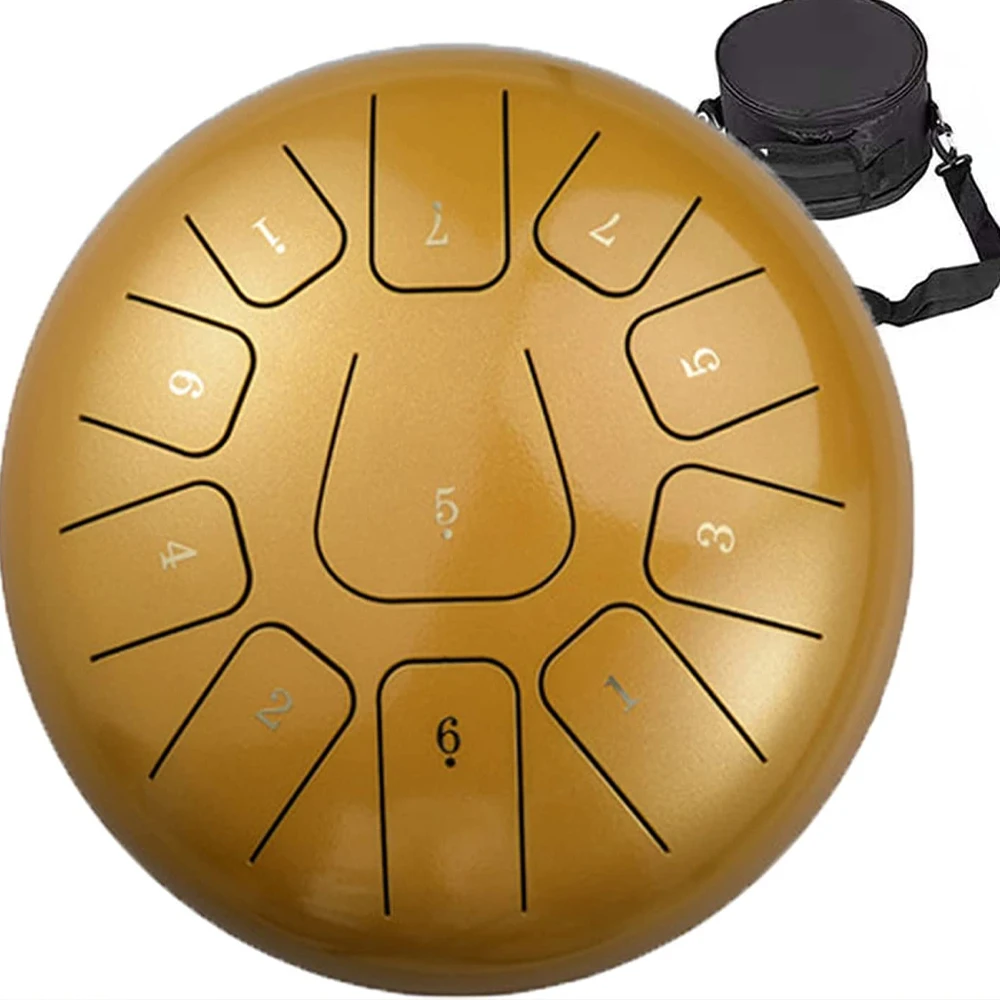 

Hluru 11 Notes 8 Inch Percussion Instrument F Key Tongue Drum For Kids And Adults Meditation Drum Musical Education Mind Healing