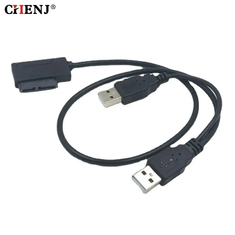 

USB 2,0 к Mini Sata II 7 + 6 13Pin адаптер конвертер кабель для ноутбука CD/DVD ROM Slim Drive конвертер HDD Caddy