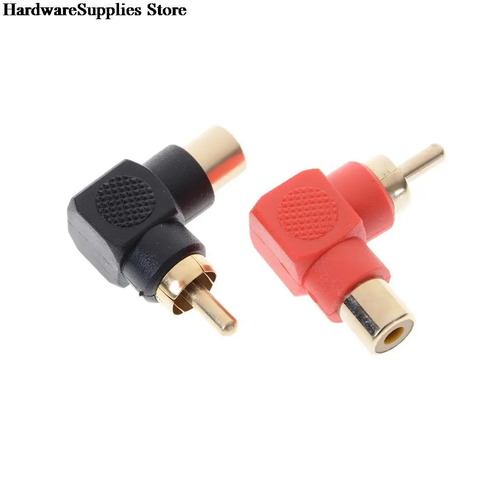 

1 шт. 90 градусов RCA прямоугольный Разъем адаптеры штекер-гнездо M/F 90 градусов угловой аудио адаптер