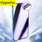 Пленка из закаленного стекла с защитой от синего света, для iPhone 11 12 13 Pro Max X S XR, Противоударная с пылезащитной сеткой для iPhone 6 7 8 Plus 12Mini