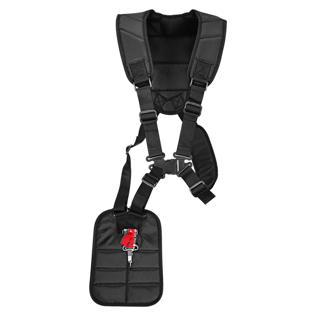

LUOEM Universal Strimmer Double Shoulder Harness Strap For Brush Cutter Grass Trimmer with Carry Hook garden lawn mower harness