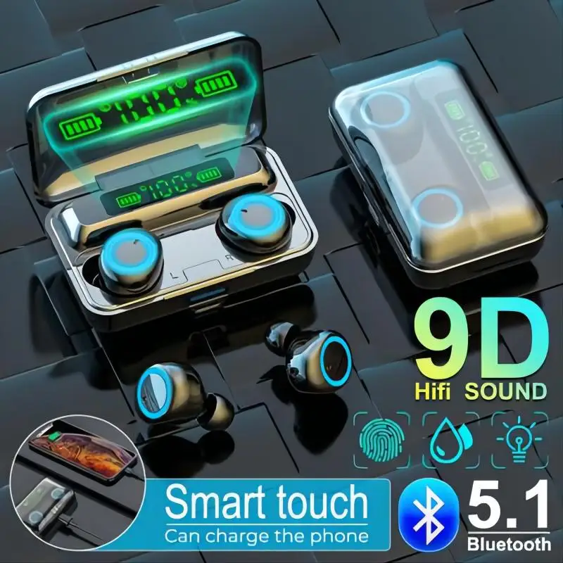 F9-3 наушники Bluetooth 5 1 TWS Спортивная уличная Bluetooth-гарнитура Беспроводные для