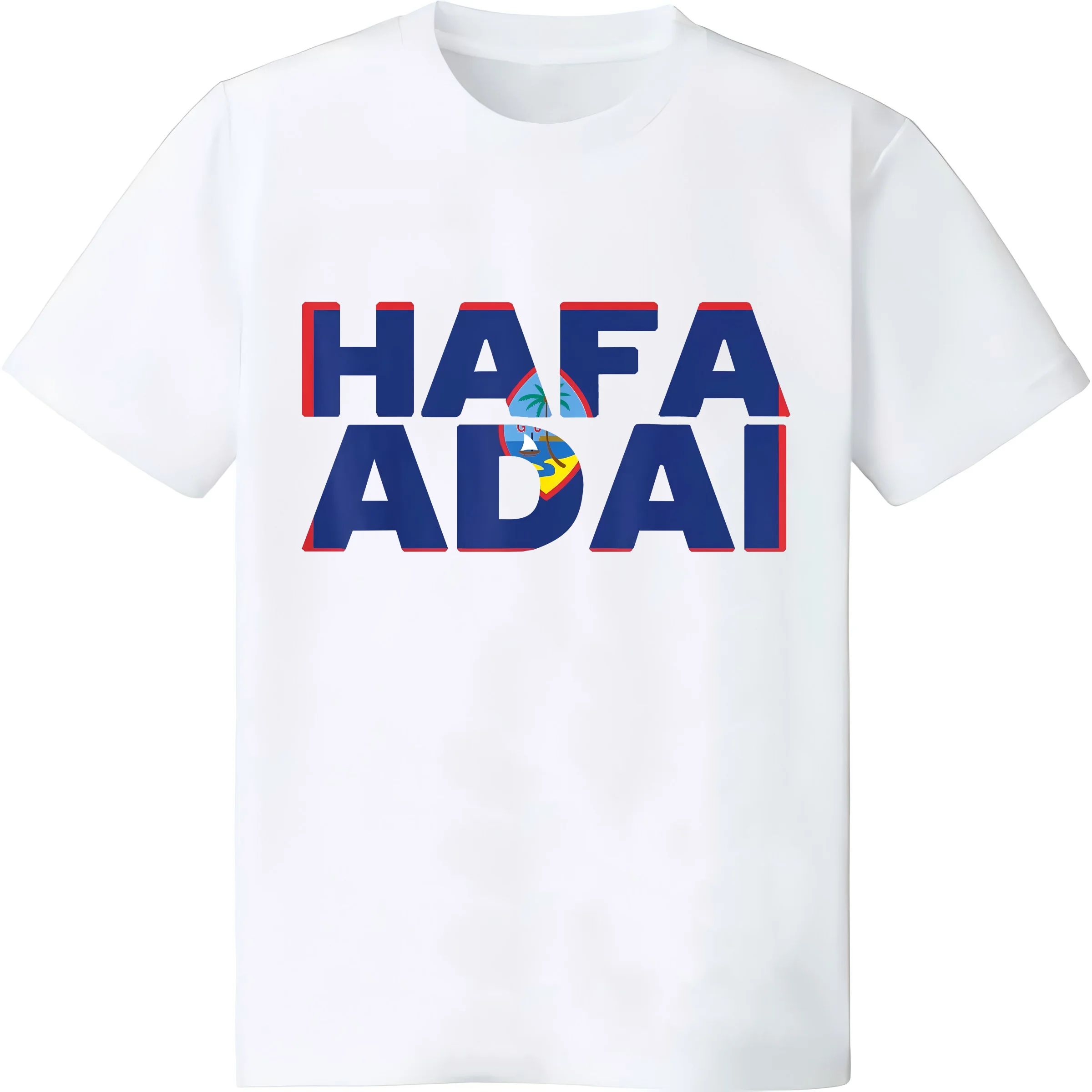 Я ЛЮБЛЮ GU Hafa Adai I Guam LOVE Футболка с графическим дизайном