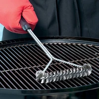 barbecue grill bbq brush clean tool grill accessories stainless steel bristles non stick cleaning brushes barbecue accessories
