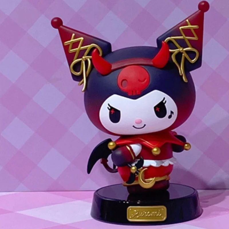 Модель Melody Kuromi Miniso Подлинная Sanrio Leshen ПВХ цветная коробка украшения модель