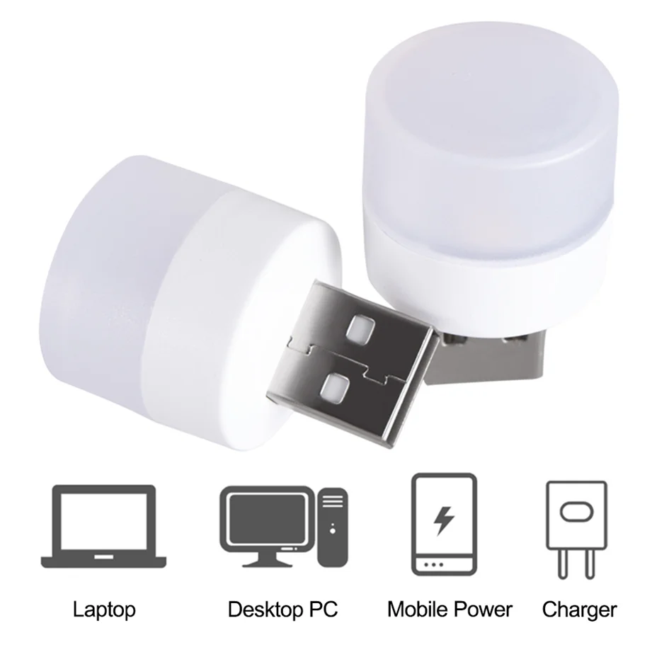 Светодиодная лампа с USB-разъемом маленький светильник для чтения на компьютере и