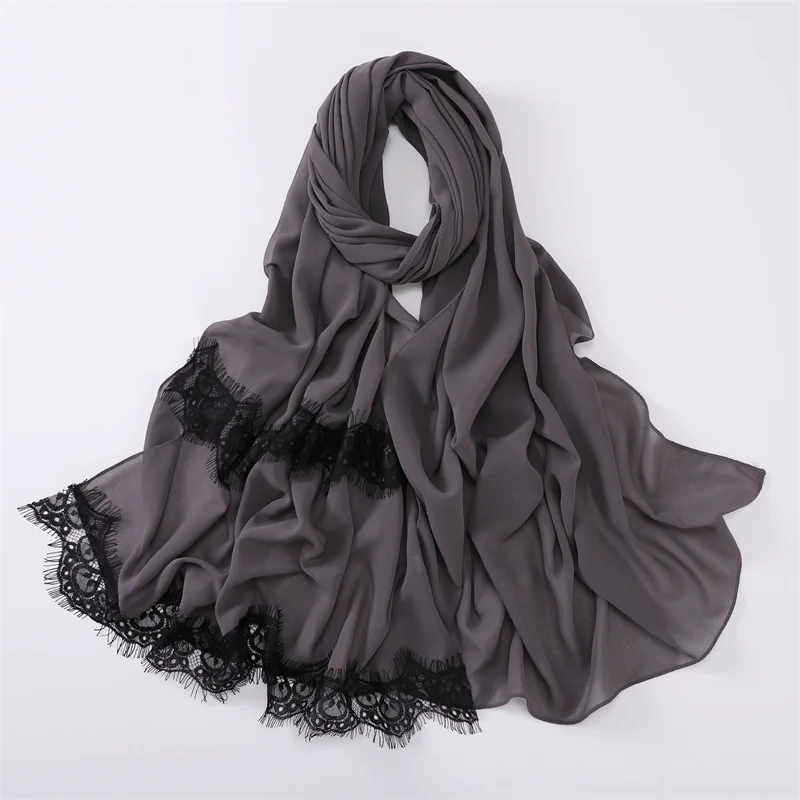 Простой классический кружевной Цветочный пузырьковый шифоновый мгновенный