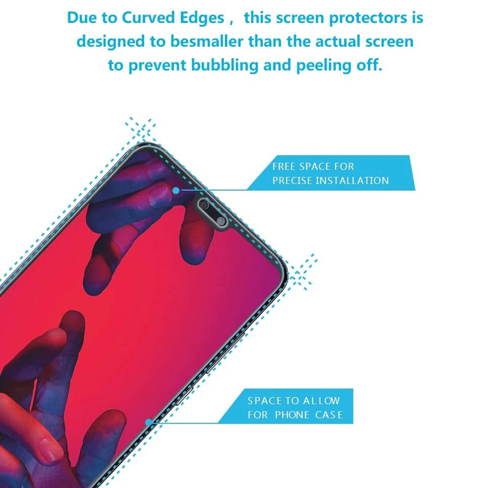 4Pcs HD Tempered Glass For Huawei P20 Pro P10 P20 P30 P50 Lite P40 E Lite Screen Protector Glass Film