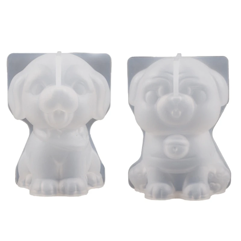

N58F Scarf Puppy Silicone Mold 3D Shape Candle Mold DIY Handmade Craft