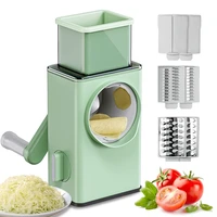 3 in 1 vegetable slicer roller multifunction veget cutter hand cranked rotary graters food chopper shredders kitchen accessories