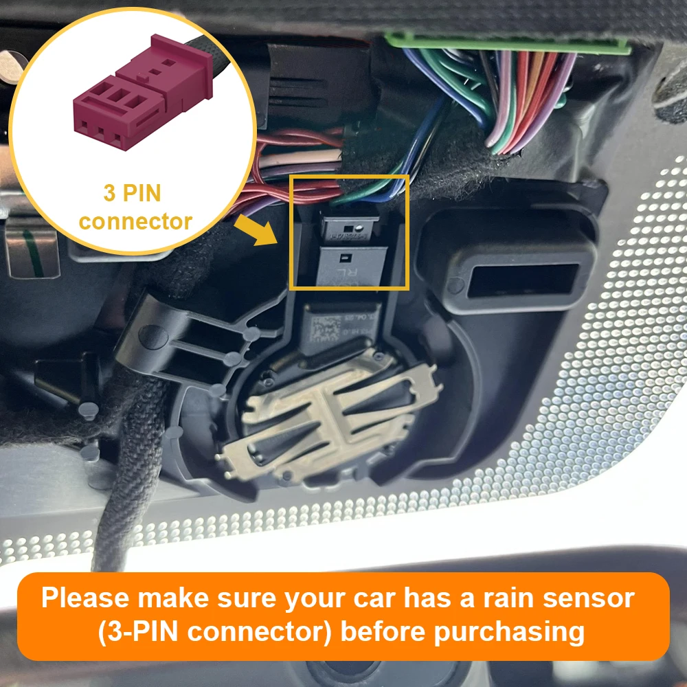 

Адаптер видеорегистратора FitDVR (3-контактный) для Ford и Lincoln с датчиком дождя, светодиодным дисплеем, USB-кабель питания, аксессуары для автомобильной камеры, D3-042