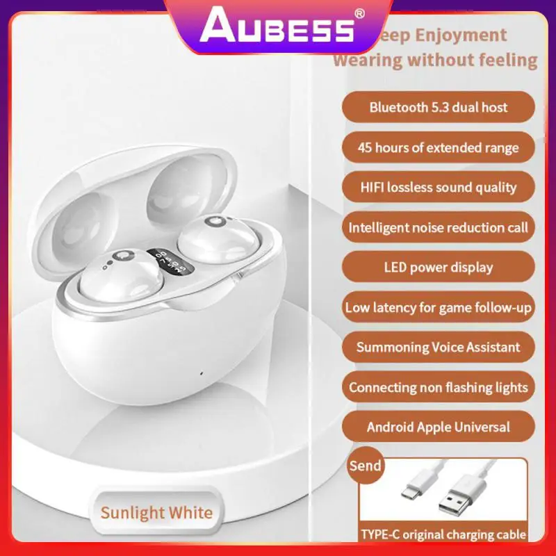 

Mini Game Earbuds Bilateral Stereo In-ear Wireless Headset 5.3 Long Endurance Display Sports Earbuds