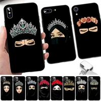 lvtlv muslim islamic gril eyes phone case for iphone 11 12 13 mini pro xs max 8 7 6 6s plus x 5s se 2020 xr cover