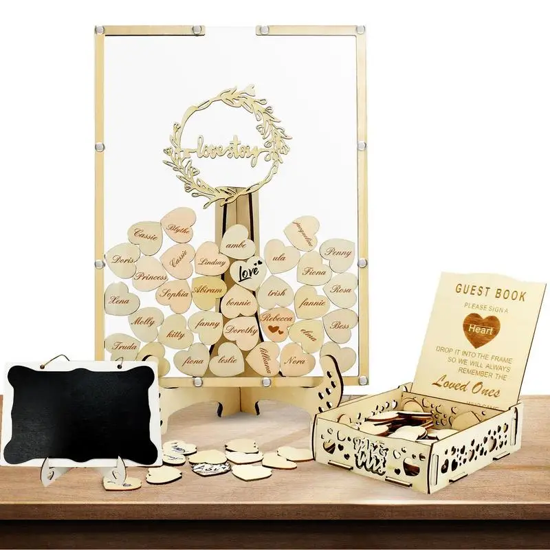 

Guest Book Alternative Rustic Wedding Decor Rustic Wedding Decorations For Reception Wedding Signs Guest Book With Pen 100 Blank