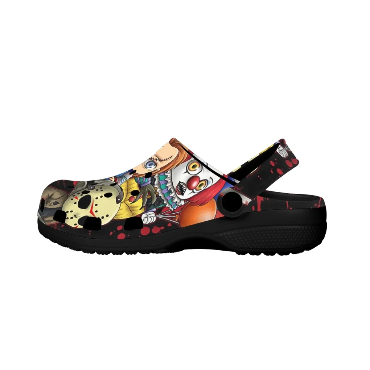 Summer Comfortable Slippers Female Horror Movie Character Friends Design Breathable Garden Shoes Beach Antislip Flat Sandals New