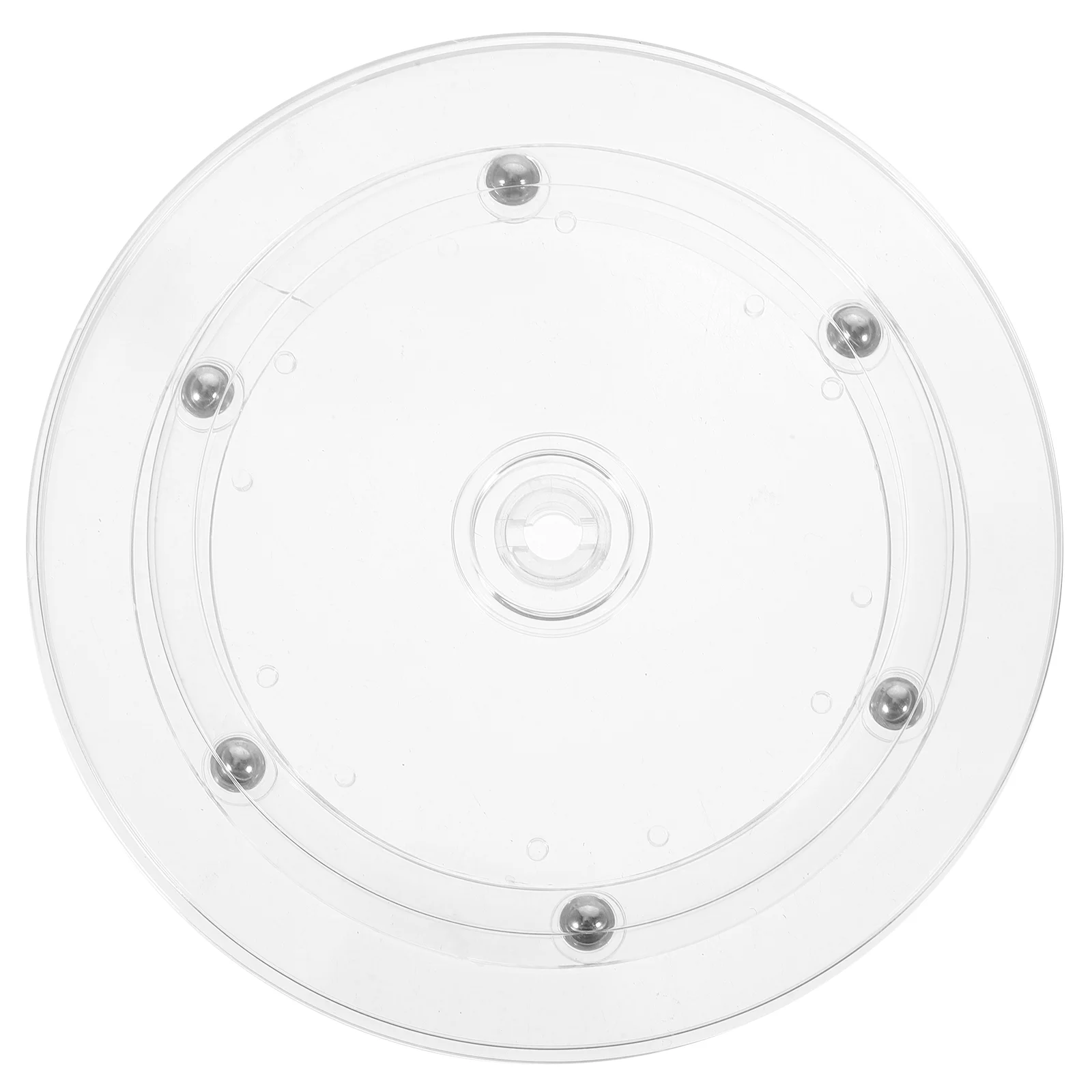 

6 Inches Clear Display Shelf 360 Rotating Display Stand Swivel Cookie Stand Round Acrylic Display Turntable 360 Turntable