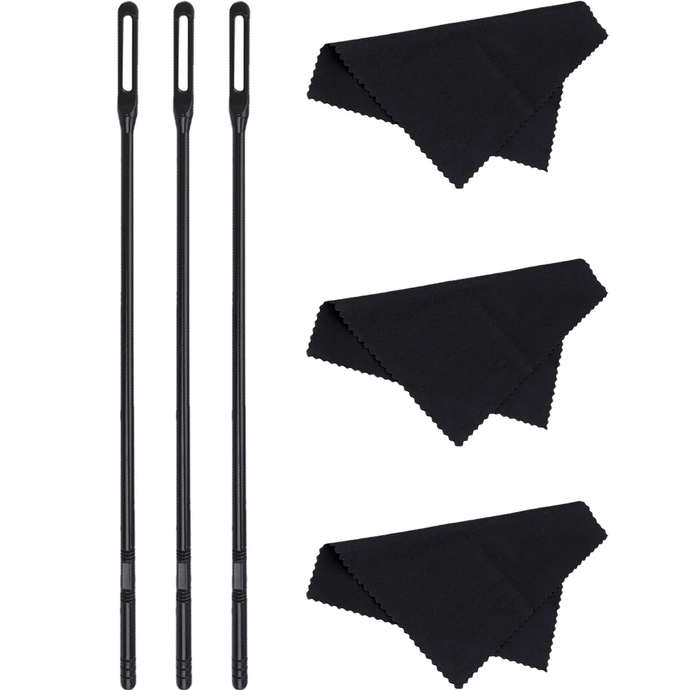 

1 Set of Flute Cleaning Tools Clarinet Saxophone Cleaning Cloth and Rods