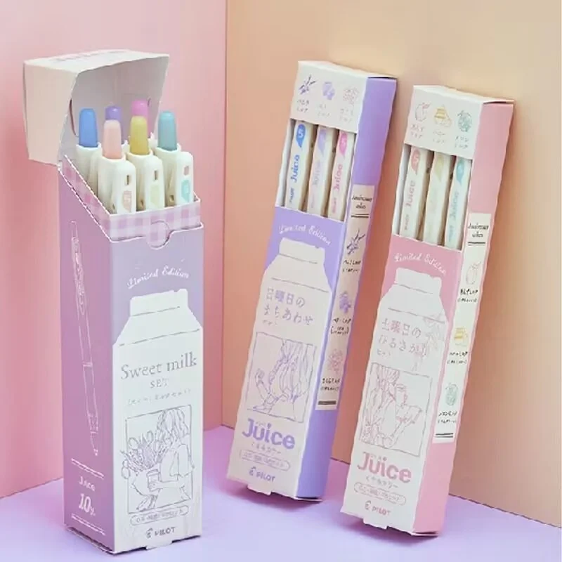 Пилот гелевая ручка сок 10 юбилей Ограниченная серия ретро Молоко цвет выдвижной 0