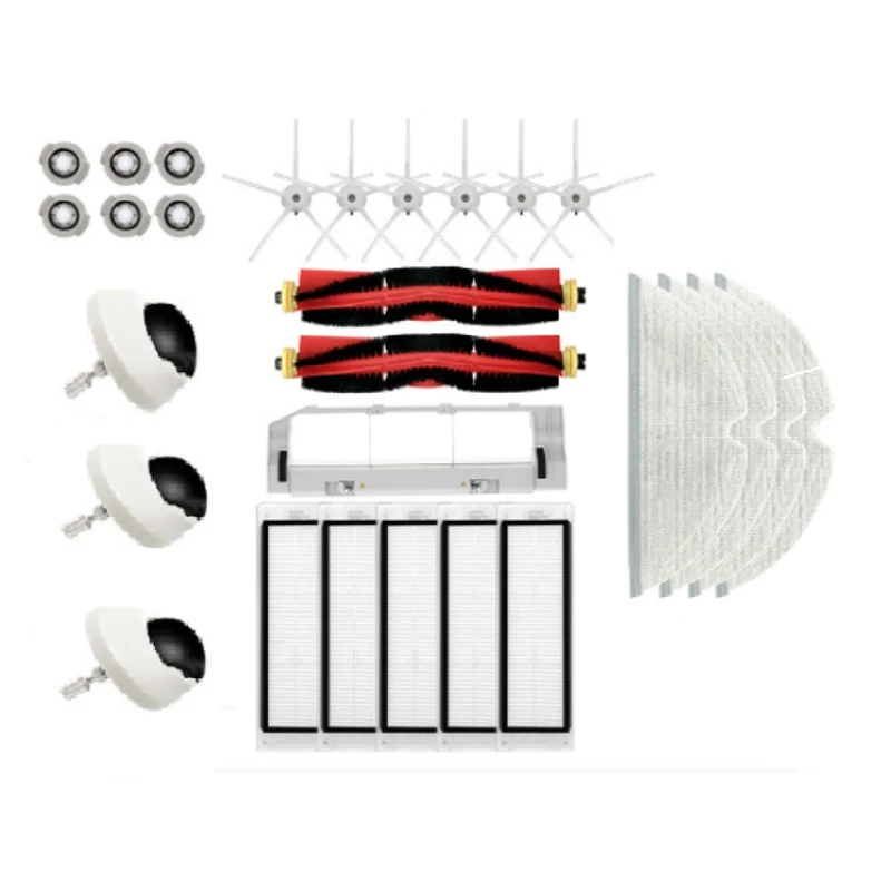 

Запчасти для пылесоса Roborock S50 T7pro T6 P5 S5, фильтр НЕРА, насадка на швабру, тканевая деталь