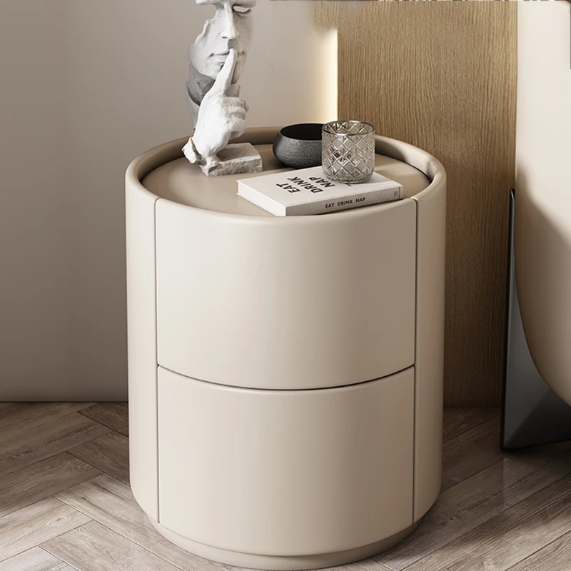 

Cabinet Storage Shelves Mobile Nightstands Drawers Modern Luxury Narrow Mini Bedside Table Smart Armoires Chambre Furniture WYH