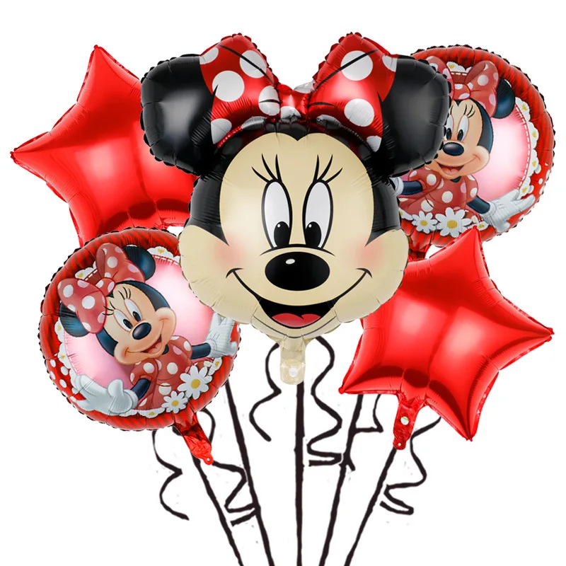 5 шт. Гелиевые шары Минни Микки Маус Disney 24 дюйма