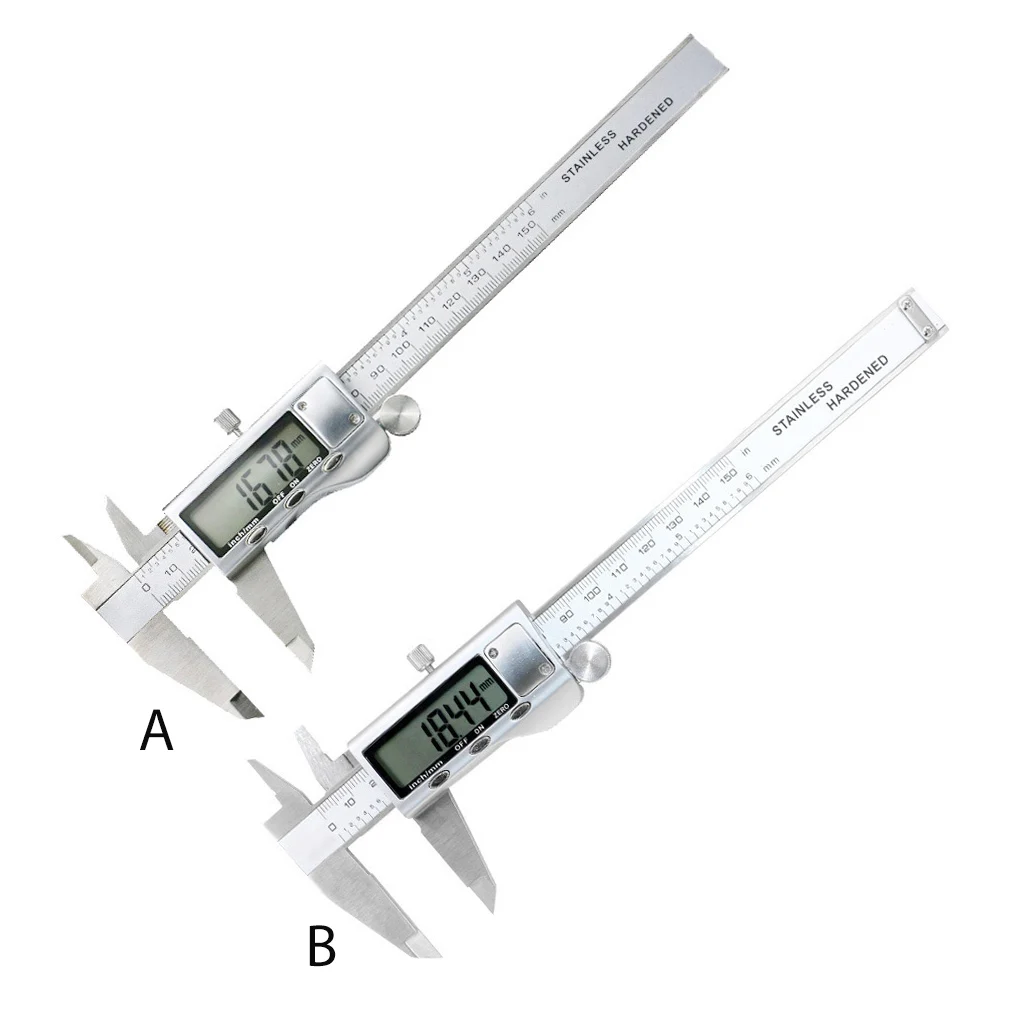

Vernier Caliper LCD Micrometer Ruler Battery Operated Gauge with Spanner