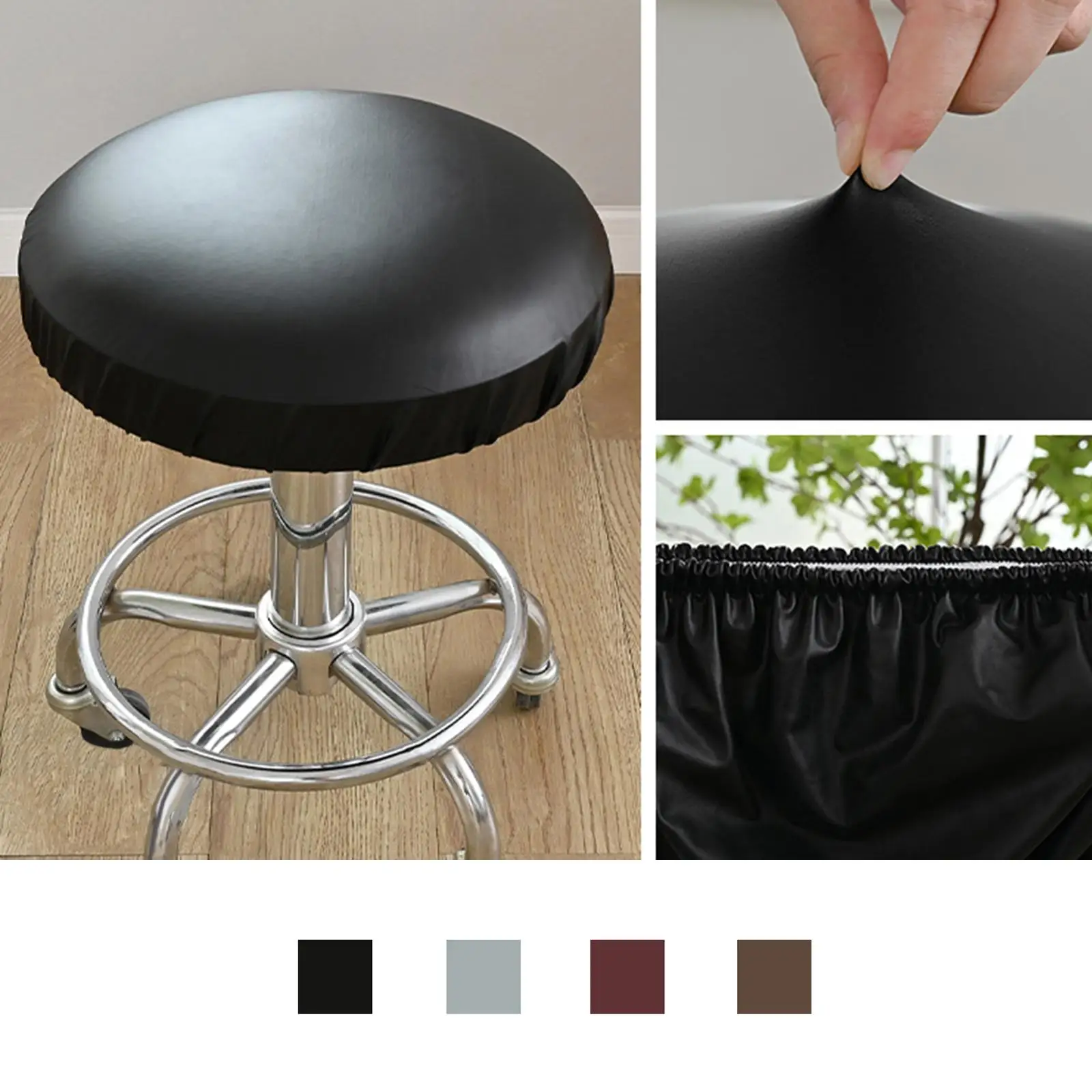 

Stool Chair Cover,-Resistant Seat Cover, Stool Slipcover, for 35-45cm
