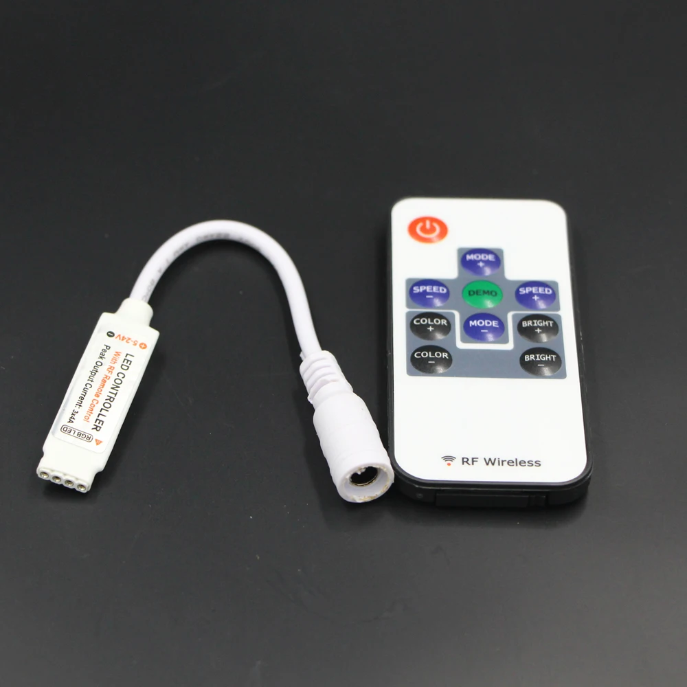 DC5V-24V RF 11KEY MINI однотональный светильник SMD 5050 2835 5730 светодиодная лента контроллер