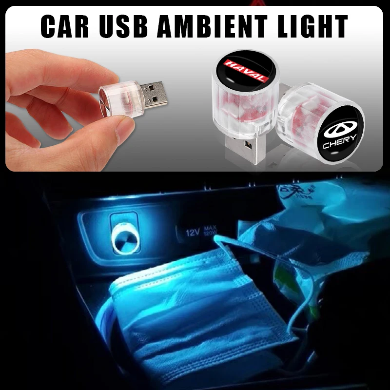 Автомобильный мини-светодиодный USB-ночник для Volkswagen поло Gol R Golf 4 5 6 7 B7 B6 T5 T4 Tiguan Jetta