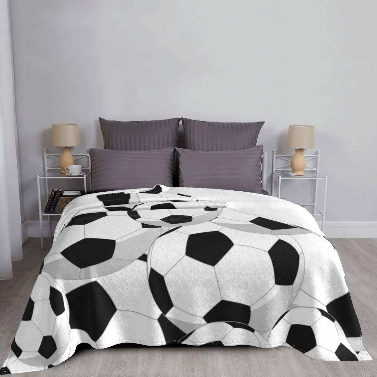 Одеяла для футбольного мяча чехол дивана фланелевые спортивные Ультра-мягкие