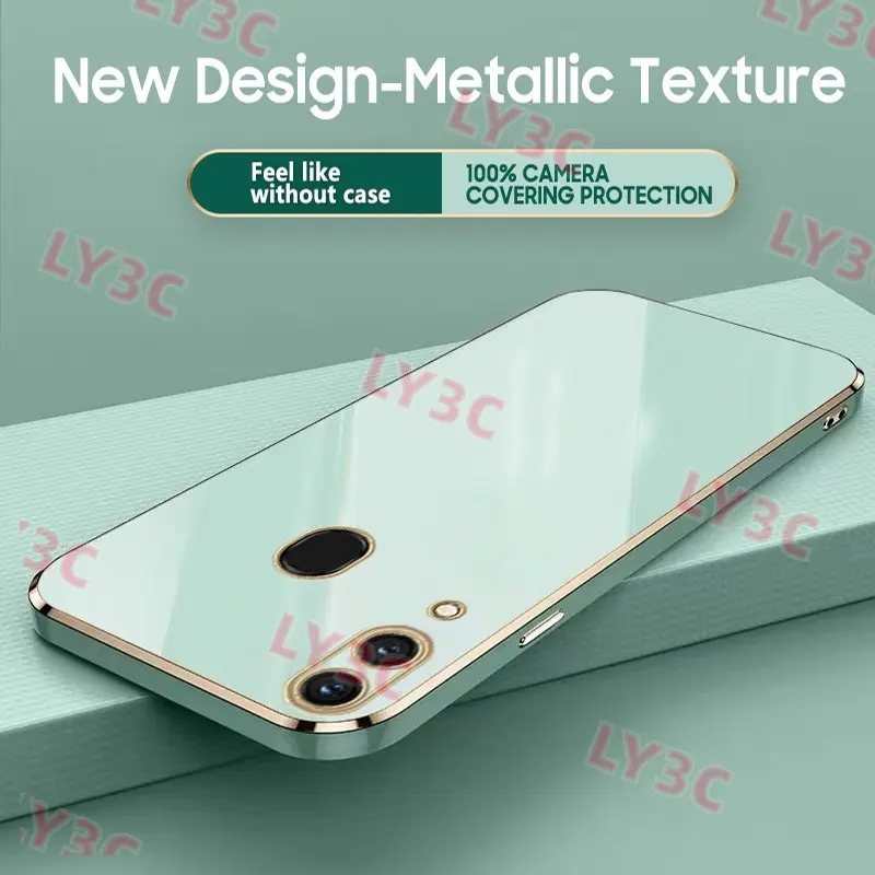 

Чехол для Samsung Galaxy A20 A30 противоударный мягкий силиконовый гальванический чехол для задней панели телефона