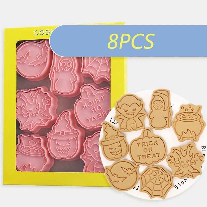 

Формочки для печенья серии Хэллоуин, пластиковые формочки для печенья для Хэллоуина