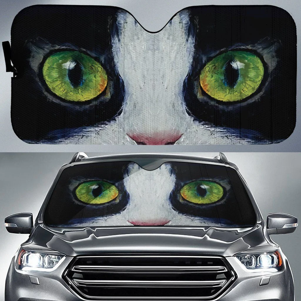 

Hot Sales 3D Oil Painting Cat Durable Car Accessories Car Sun Shade for Windshield Universal Car Truck SUV Windshield Sun Shade