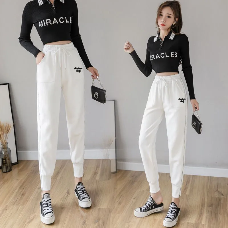 Golf Wear for Women Golf Pants Spring Summer Fast Drying Elastic Waist Fashion Casual Golf Long Pants Woman Golf Clothing Horse