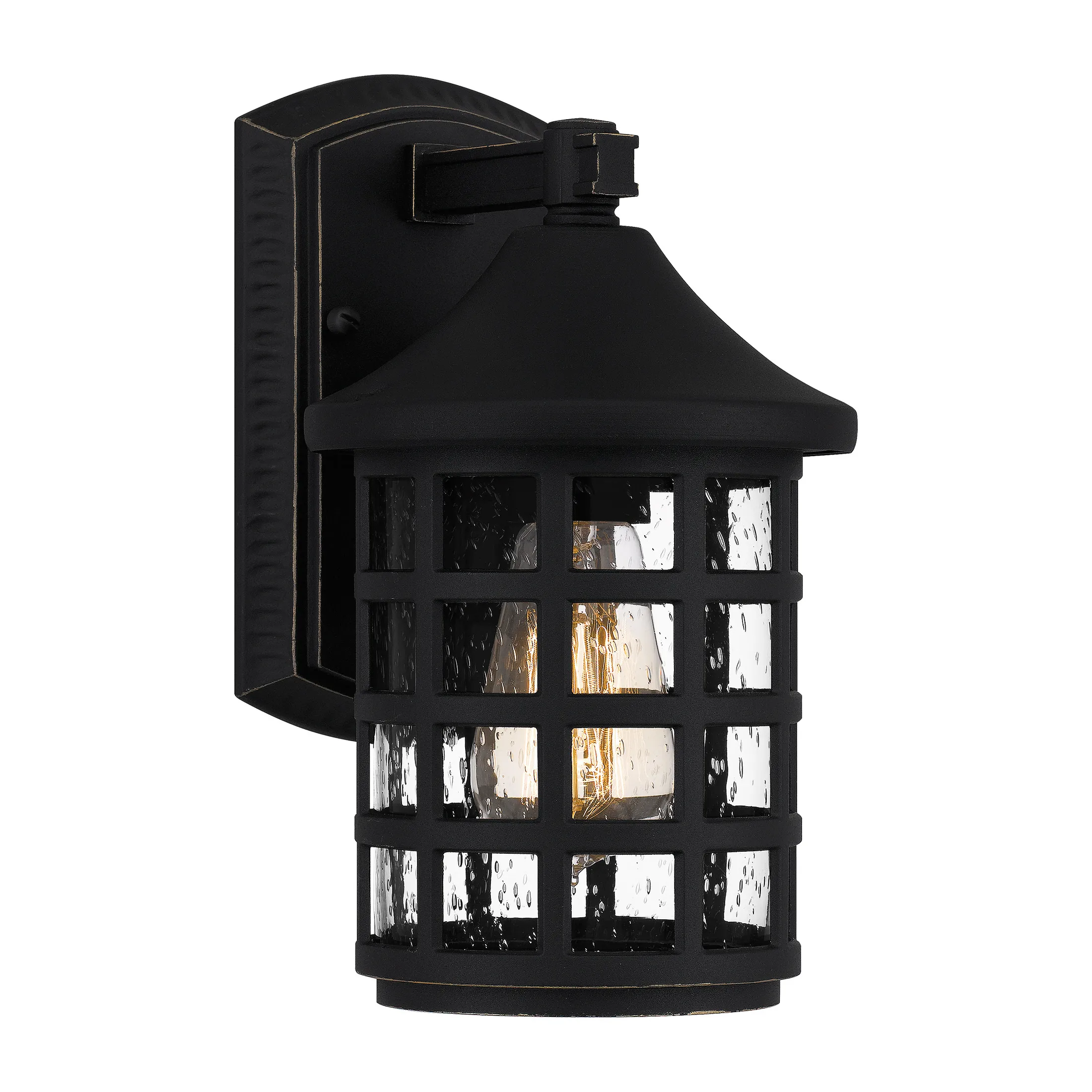 Callen 1-Light Earth Black Outdoor Wall Lantern