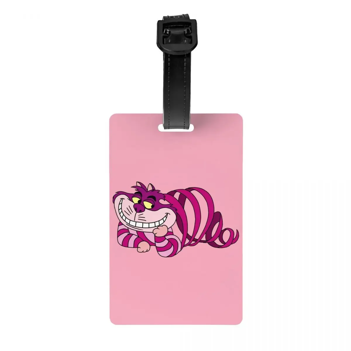 

Custom Funny Cheshires Cat Luggage Tag Privacy Protection Baggage Tags Travel Bag Labels Suitcase