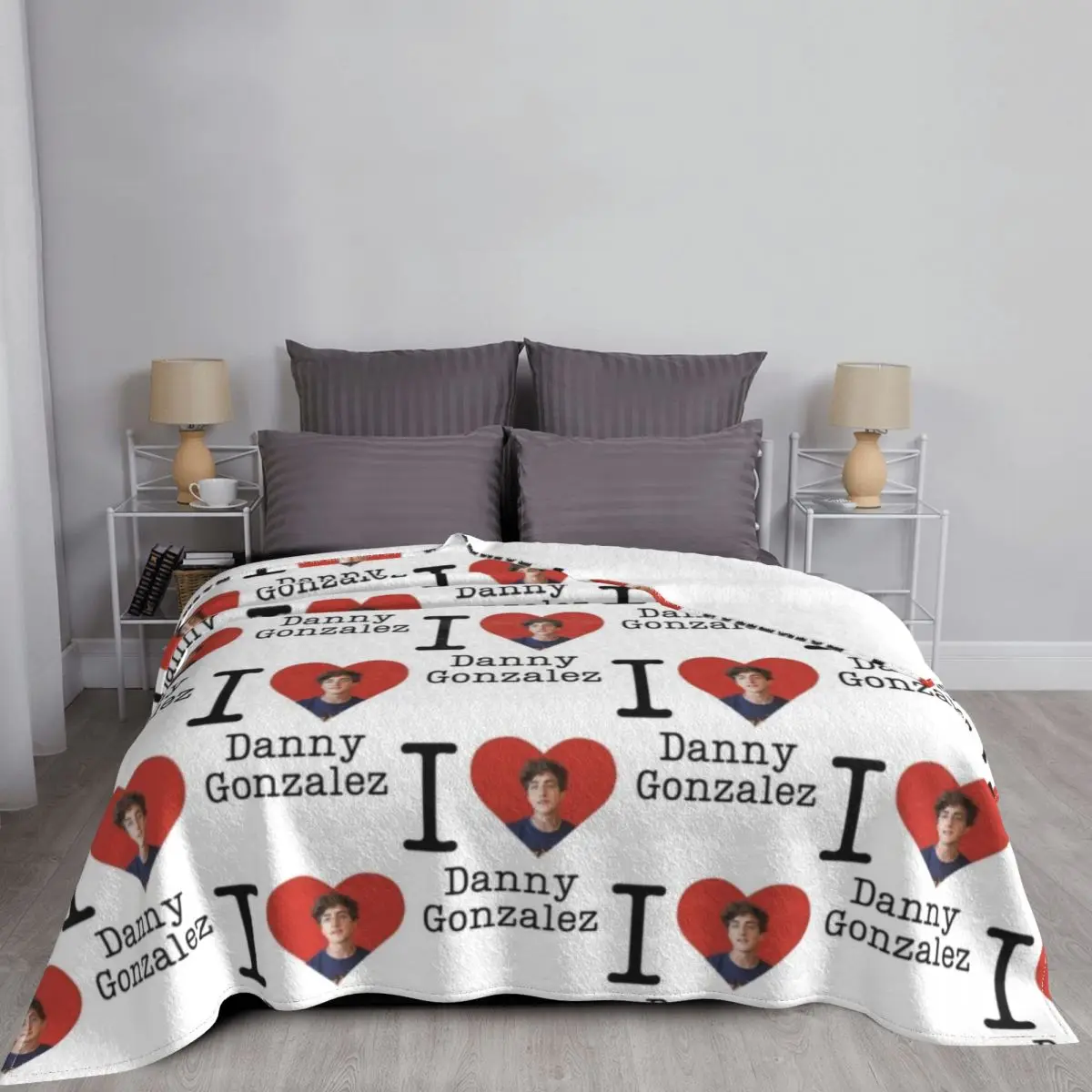 Пляжное одеяло с надписью I love Дэнни Gonzalez