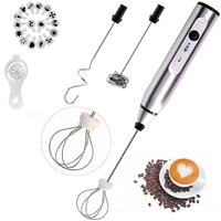 electric mixer 3 speed milk frother hand blender stirrer usb rechargeable eggbeater mini foamer whisk for cappuccino chocolate